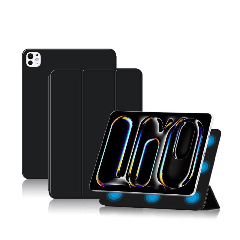 LFOIQN Smart Case Magnetische Folio Hülle für iPad Air 11 Zoll M4 13 Zoll und iPad Pro in Schwarz - Bild 4