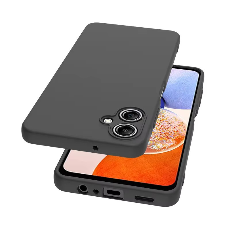 Matte Silikon Handyhülle für Samsung Galaxy A07 A17 A06 A05 A05S 5G in Schwarz - Bild 3