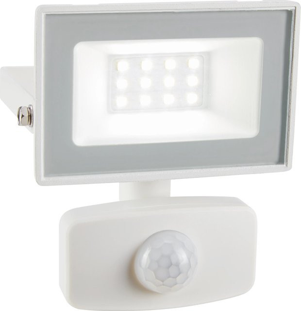 LED Strahler 10 W mit Bewegungssensor in Weiß für warmweißes Licht - Bild 1