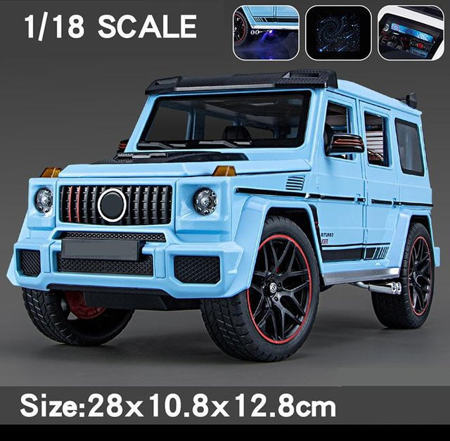 Linyi toy car Mercedes Benz G800 Geländewagen SUV, Modellauto, 1:18, mit Licht und Sound, ab 14 Jahren - Bild 1