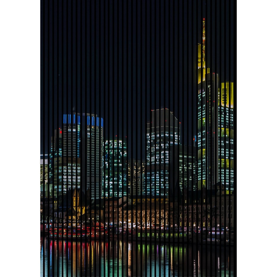 FN Acustico Akustikplatte Frankfurt Bunt aus PET und MDF mit modernem Design, B/H: 169,3 x 240 cm, Tiefe: 1,9 cm - Bild 2