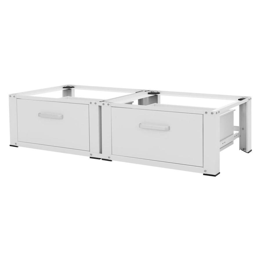 ML-Design Doppel Waschmaschinen Untergestell mit 2 Schubladen, Weiß, B/T/H: 128 x 53,5 x 31,5 cm - Bild 2