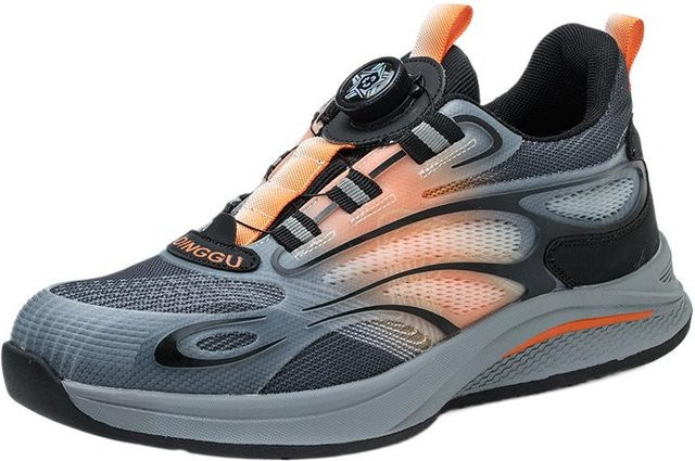 Shoekeeper Sicherheitsschuhe für Herren mit Drehknopf, Anti-Quetsch- und Durchstichschutz, Farbe: Schwarz, Größe: 44 - Bild 1