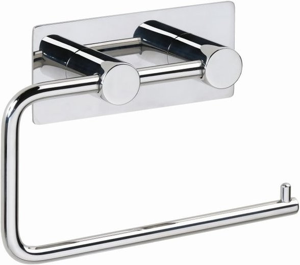 Brillantbad BEASY Toilettenpapierhalter aus Edelstahl poliert in Silber oder Schwarz zur Wandmontage per Klebemethode, B/T/H: 4,2 x 14,5 x 10,0 cm - Bild 1
