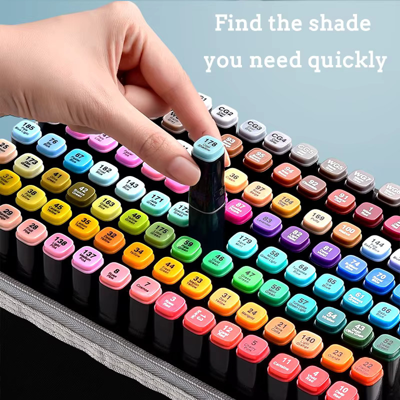 Anowee Marker Pinselstifte Set in Multicolour für Malerei, Zeichnung und Manga - Bild 2