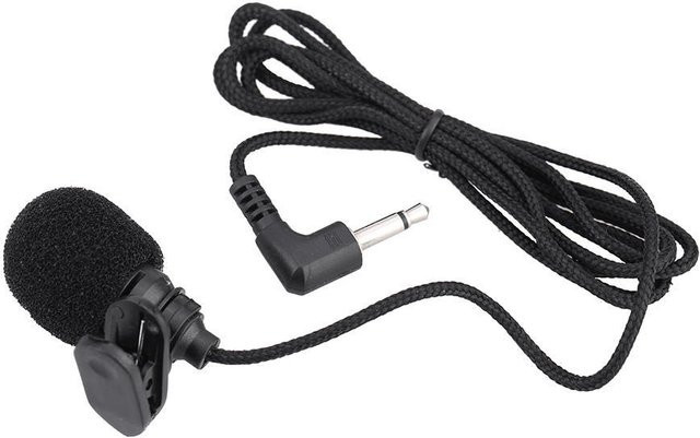 Andoer Tragbares Mini-Kondensatormikrofon zum Anstecken mit 3,5-mm-TS-Stecker für Computer und PC, Schwarz - Bild 1