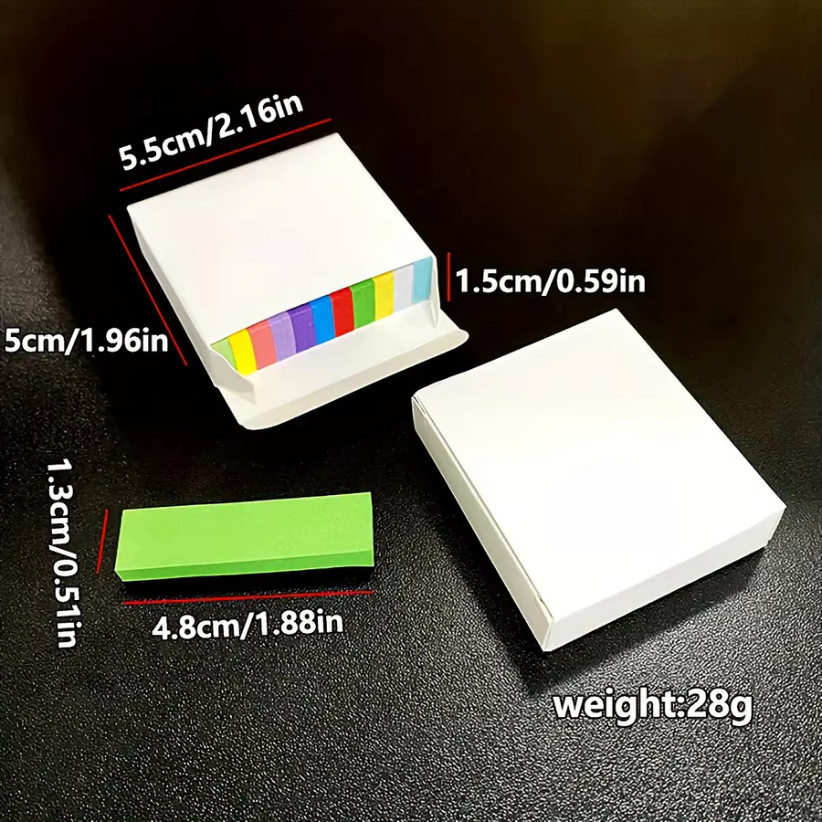 Bunte Mini-Haftnotizen in 11 Farben, selbstklebende Papier-Notizzettel für Schule und Organisation - Bild 6