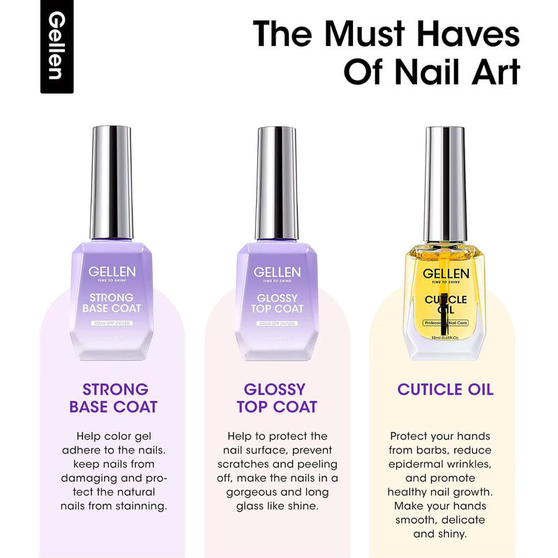 GELLEN Nagelhautöl-Gel Nagellack-Set, 18ml, Glänzend, Damen - Bild 2