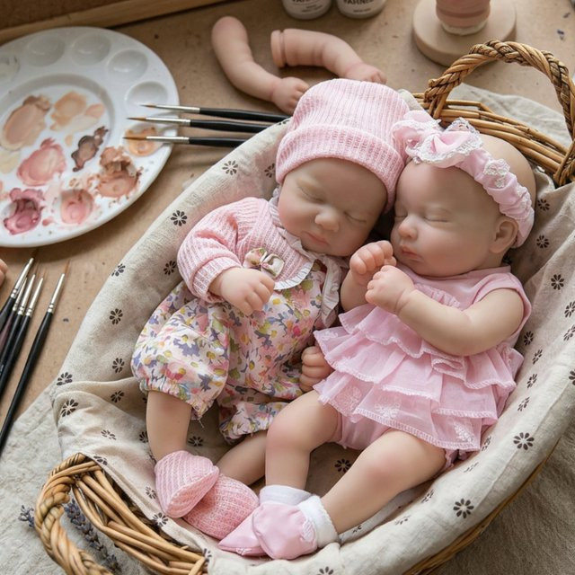 Aizwa1 Loulou Reborn Mädchenpuppe, Silikon, 13 Zoll - Bild 1