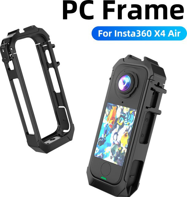 Insta360 X4 Air Schutzrahmen mit Dual Cold Shoe und magnetischem Schnellverschluss in Schwarz - Bild 1