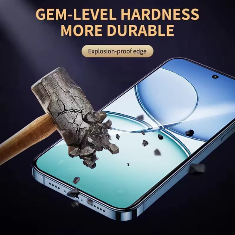 Gehärtetes Glas Display Schutzfolie für Realme 15T 15x 15 Lite 12x 12 14x Pro 14 14T Note 60 70T Narzo 70 Pro 70x Turbo N61 in Schwarz und Transparent - Bild 4