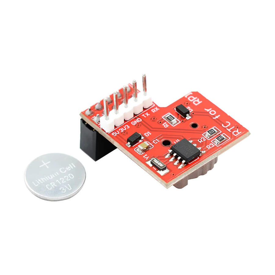 Si Tai&SH I2C RTC DS1307 Echtzeituhrmodul für Raspberry Pi in Rot (ohne Batterie) - Bild 2