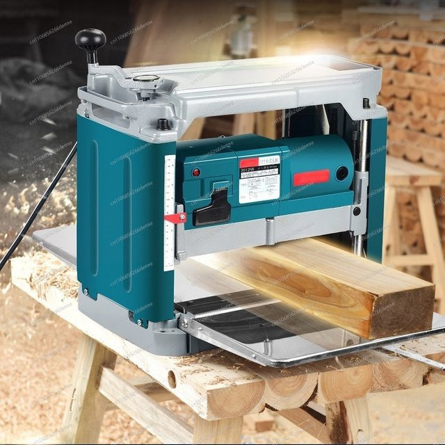 Ybj220V Automatischer Tischholzhobel 1850W Multifunktionale Holzbearbeitungsmaschine in Blau mit Klingen und Zubehör - Bild 1