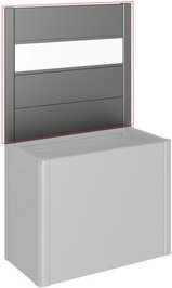 Biohort Sichtschutzelement DaVinci aus Metall und Acrylglas in Grau, H x B: 91 x 102 cm - Bild 1