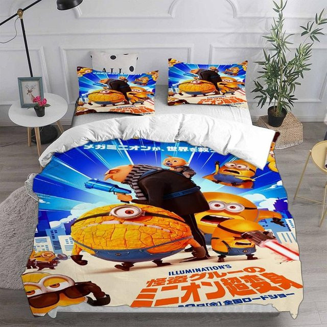 Ich Einfach Unverbesserlich Bettwäscheset aus Mikrofaser mit Steppdecke und Kissenbezug, Multicolor, B/H: 260 x 220 cm - Bild 1