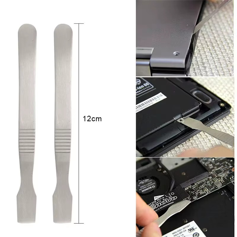 Mrgabwte Handy-Reparaturwerkzeug-Set aus Memory-Metall in Silber mit Schabermesser, Lötpasten-Mischmesser und Hebelwerkzeug für iPhone-Reparaturen - Bild 2