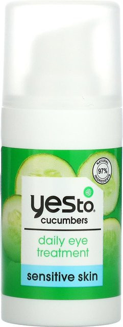 Yes To Augenpflege mit Gurke und Aloe Vera, 15 ml, Empfindliche Haut - Bild 1
