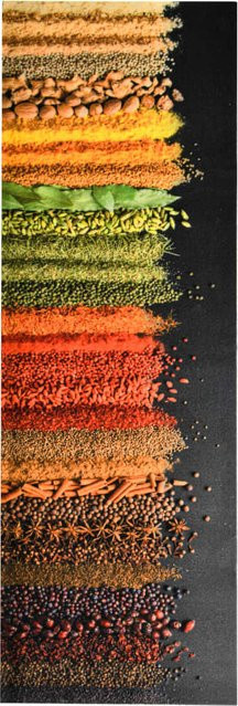 Waschbarer Küchenbodenteppich VD Home Furnishing mit Gewürze Design in Multicolour, B/L: 60 x 180 cm - Bild 1