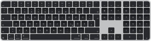 Apple Magic Keyboard mit Touch ID und Ziffernblock, Bluetooth, USB-C, QWERTZ, Schwarz - Bild 1