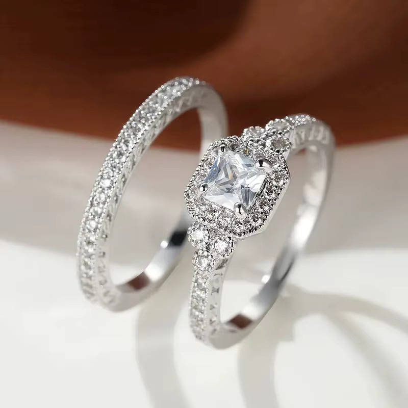 Huitan Ringe, Silber, Zirkonia, Damen - Bild 2