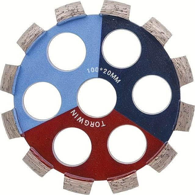TORGWIN Diamant-Sägeblatt mit U-förmiger Turbofelge und verstärkter Mitte für Winkelschleifer, Durchmesser: 100 mm, ideal zum Schneiden von Porzellanfliesen, Keramik, Marmor und Granit - Bild 1