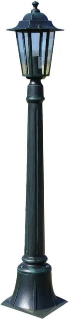 vidaXL Preston Gartenleuchte aus Aluminium und Glas in Dunkelgrün, Höhe: 105 cm - Bild 1