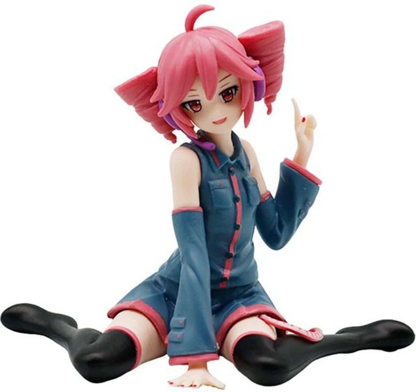 Kasane Teto Sitzende Figur Gemeinsame Ausgabe Hatsune Miku Serie Virtuelles Idol Sammlermodell aus PVC in Multicolor von Topmix - Bild 1