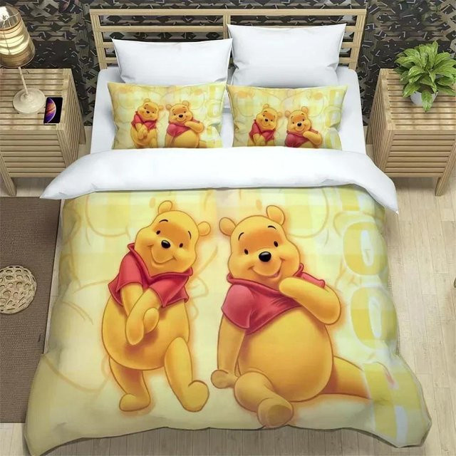 Winnie-the-Pooh Bettwäsche-Set für Kinder von Lodestar, gelb, Microfaser, B/H: 140 x 210 cm - Bild 1