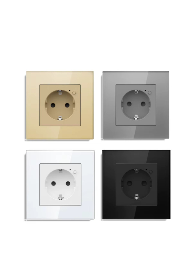 Bseed E-Series Zigbee Energiemonitor Wandsteckdose mit Kristallglas-Rahmen in Transparent, Smart Home kompatibel mit Google Home, Alexa und Smart Life - Bild 3