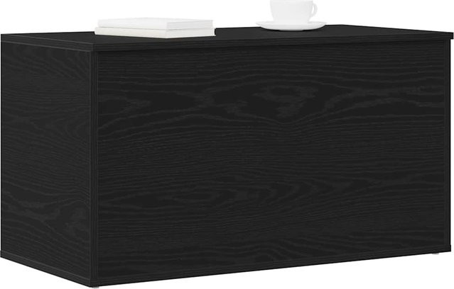 Aufbewahrungsbox Yiwydaa in Schwarzeiche Optik, Schwarz, B/T/H: 84 x 42 x 46 cm - Bild 1