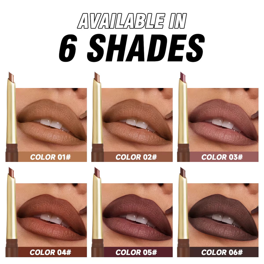 PECOLOVERS Lipliner, Matt, nackter brauner, 6 Farben - Bild 2