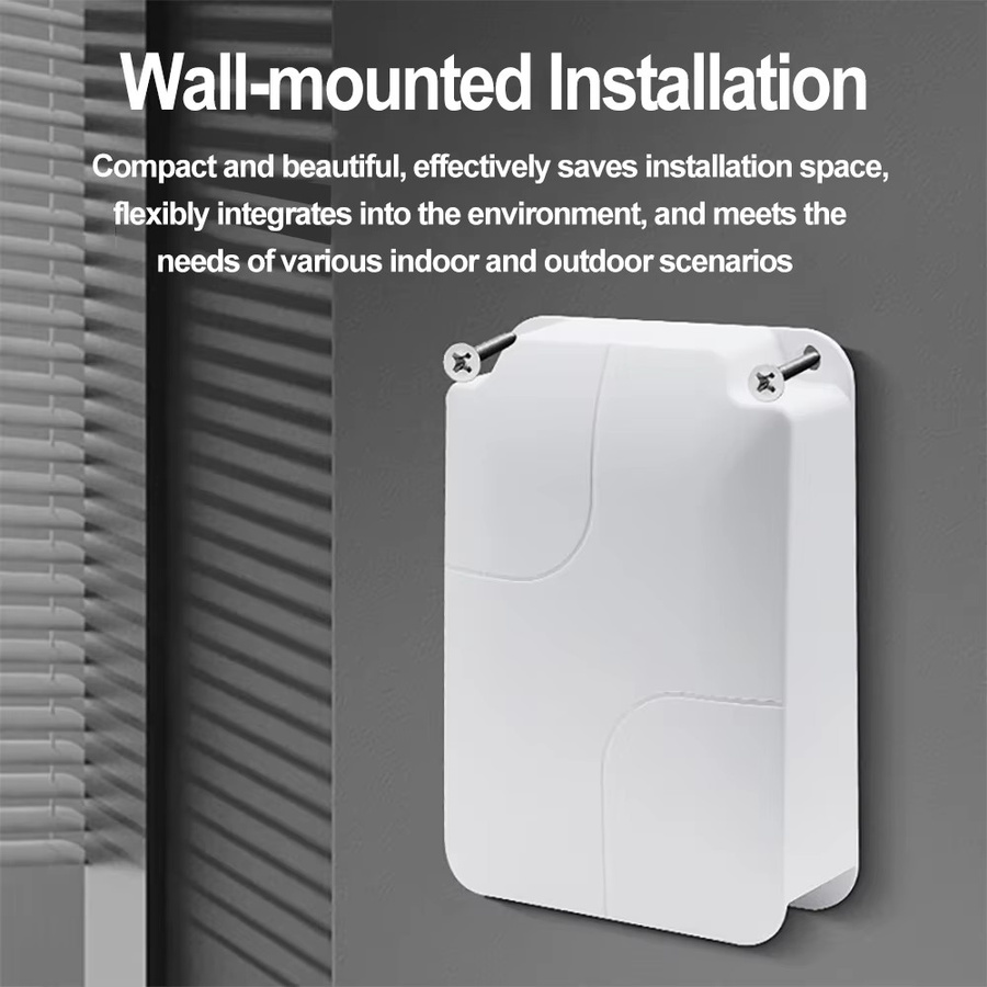 Kebidumei 5-Port PoE Extender Repeater IP55 Wasserdicht Netzwerk Switcher mit VLAN für IP-Kameras und Wireless AP, 100/1000 Mbit/s, Weiß - Bild 5