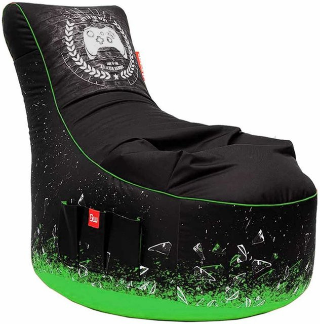 Gamewarez Gaming Sitzsack Toxic X Ray in Grün - Bild 1