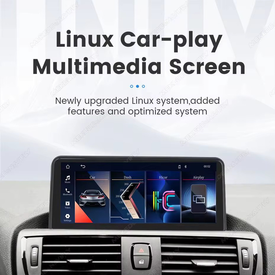 MEKEDE Android Autoradio mit 12,3 Zoll 2K Linux-Bildschirm, kabelloses CarPlay und Android Auto, GPS-Navigation, Bluetooth, RDS, FM, für BMW 5er F10 F11 2011-2017, Schwarz - Bild 5