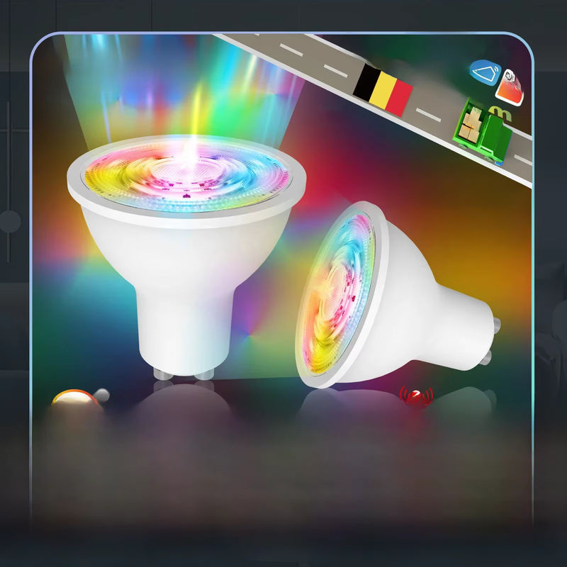 Tuya ZigBee GU10 Smart LED-Lampe RGBW, 4,7 W, dimmbar, Weiß und Multicolour, Smart Life App-Steuerung, kompatibel mit Alexa und Google Home - Bild 6