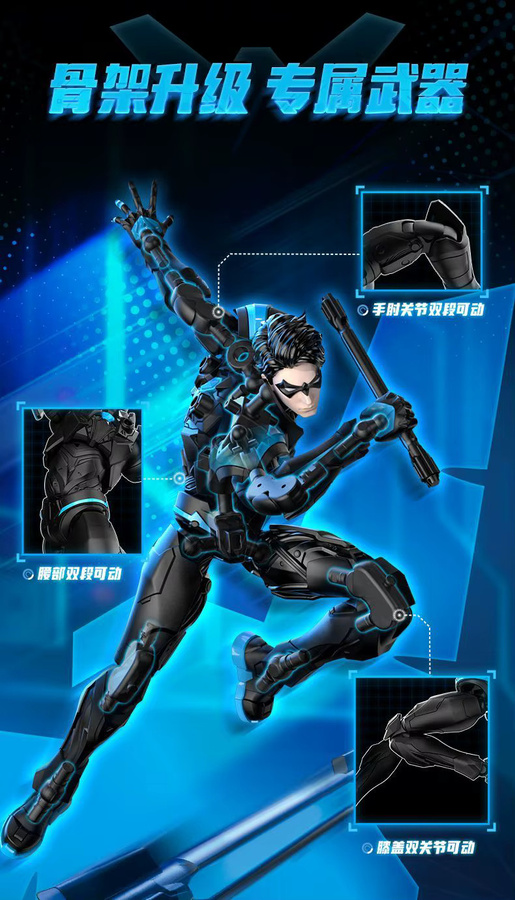 BLOKEES Nightwing, Bausteinmodell, Actionfigur - Bild 3
