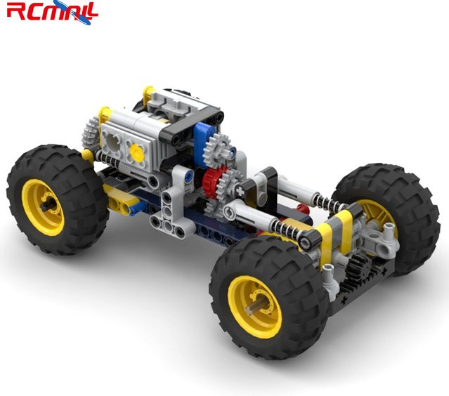 MOC Geländewagen Fahrzeugchassis, Lernset, Bausteine Modell - Bild 1
