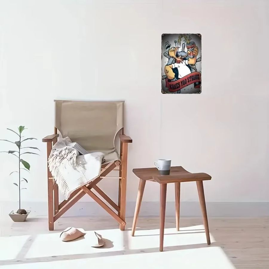 HELLOYOUNG Vintage Duff Beer Metallschild mit Simpson-Motiv als Wandkunst für Zuhause, Bar und Café - Bild 4
