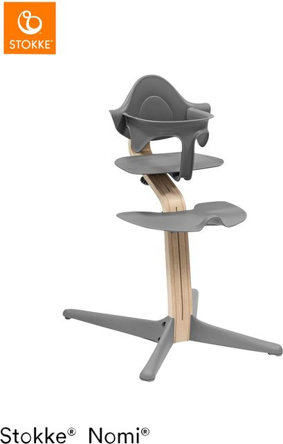 Stokke Nomi Bundle Hochstuhl mit Newbornset und Babyset in Grau - Bild 1