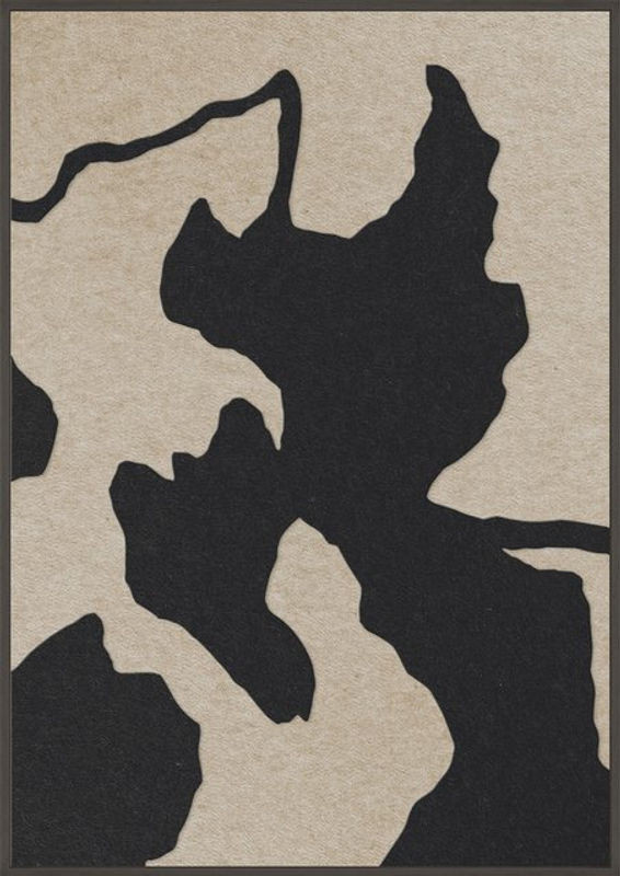 Akustikbild CELESTIAL TONE 1 in Schwarz und Mehrfarbig aus Filz und Holz mit abstraktem Design - Bild 1
