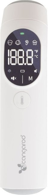Cangaroo Infrarot-Thermometer Clarity zur kontaktlosen Messung am Stirn- oder Ohr mit LED-Anzeige in Weiß - Bild 1