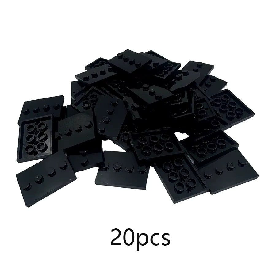Stadt Figuren Grundplatte Display Halter, 20-teiliges Set, Schwarz - Bild 3