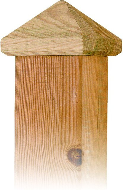 Pfostenkappen Holz Flach 80mm - Bild 1
