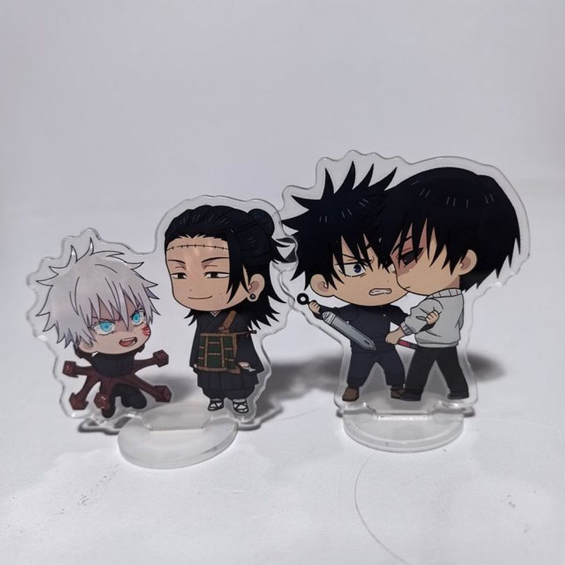 Bandai Jujutsu Kaisen Acryl-Aufsteller Satoru Gojo und Nanami Kento Mini-Figuren aus Kunststoff, mehrfarbig, Höhe: 8 cm - Bild 1