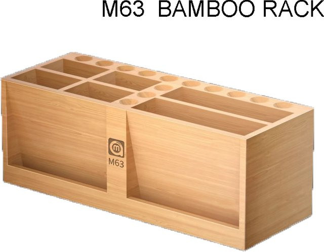 Amaoe M63 Bambo Aufbewahrungsbox Werkstatt-Organizer in Braun - Bild 1
