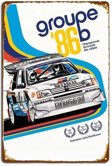 Personalisiertes Vintage Golf GTI MK1 Metall Blechschild CIFbuy, B/H: 20 x 30 cm, Retro Wanddeko für Garage und Man Cave - Bild 1