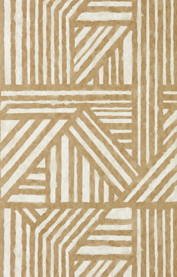 Harlequin Tapete Crater Limonite in Beige mit abstraktem geometrischem Design und Vinyloberfläche, vorgeklebt - Bild 1