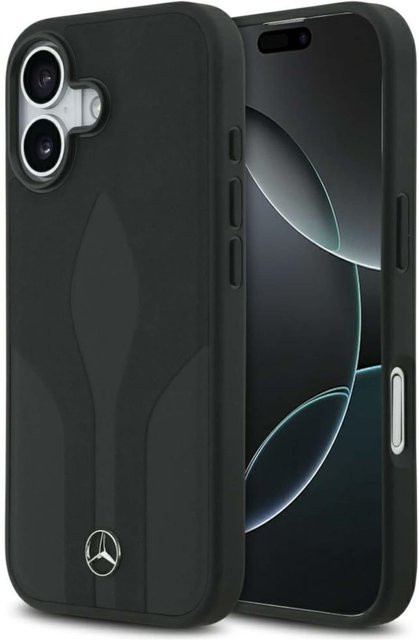 Mercedes Apple Leather The Move MagSafe Schutzhülle für Apple iPhone 17 in Schwarz - Bild 1