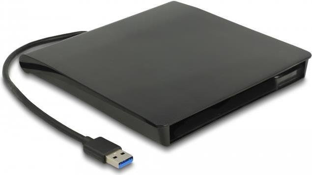 DeLOCK 42636 Speicherlaufwerksgehäuse für HDD und SATA in Schwarz mit USB-C und USB-A Anschlüssen - Bild 1