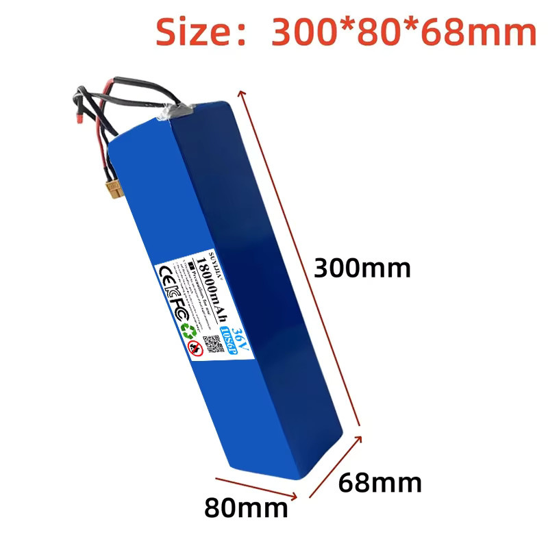 SUYIJIA Lithium-Ionen-Akku 36 V 18000 mAh für Segway Ninebot MAX G30 Elektroroller, Blau - Bild 4